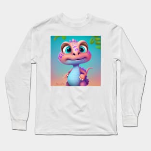 Baby Dinosaur Dino Bambino - Amelia Long Sleeve T-Shirt